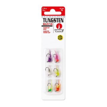 VMC Tungsten Bullfly Jig Kit GLOW 1,8g 6 kpl