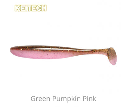 Keitech Easy Shiner 3" 10kpl LT Green Pumpkin Pink