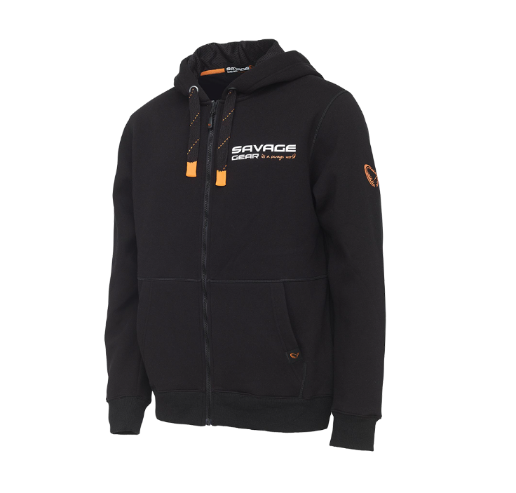 Savage Gear Urban Zip Hoodie XXL Musta - Vkstore