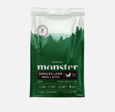 Monster Dog Grain Free Singles Lamb Small Bites