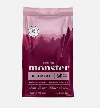 Monster Dog Grain Free Adult Red Meat 2kg